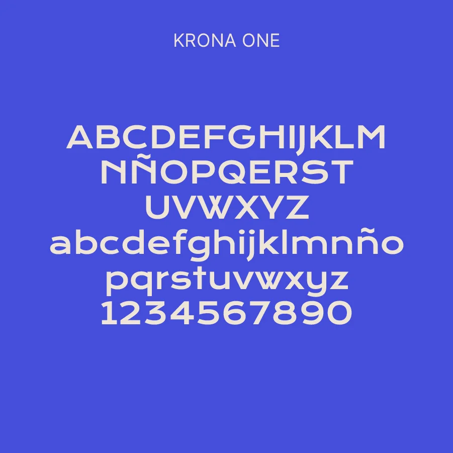 Aplicación de la tipografía Krona One en el branding de Basque Bishoku Club (BBC)
