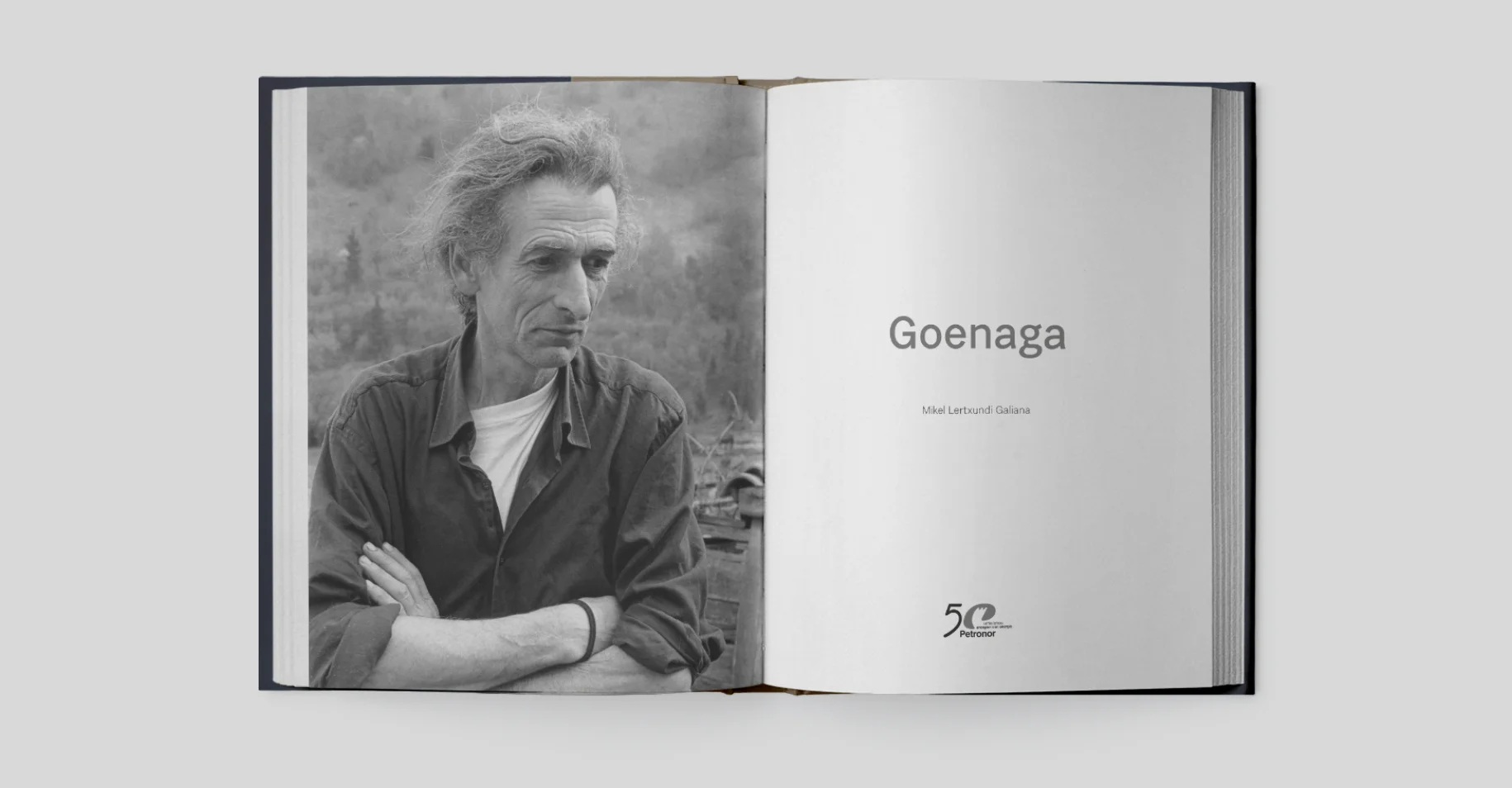 Maqueta interior del libro Goenaga