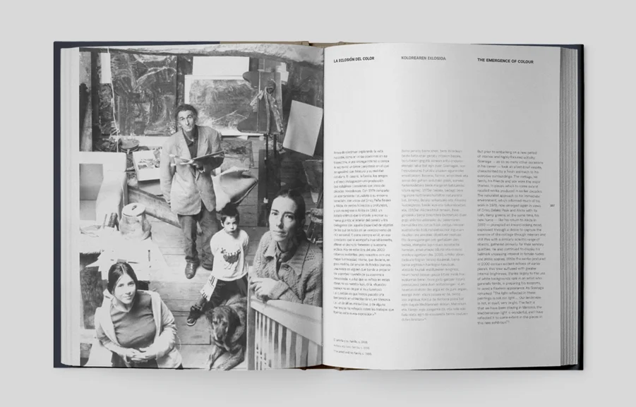 Maqueta interior del libro Goenaga