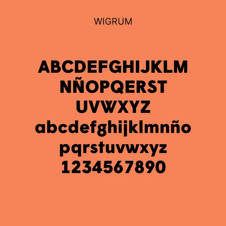 Elección tipográfica Wigrum en la campaña publicitaria de la academia de inglés English Alive