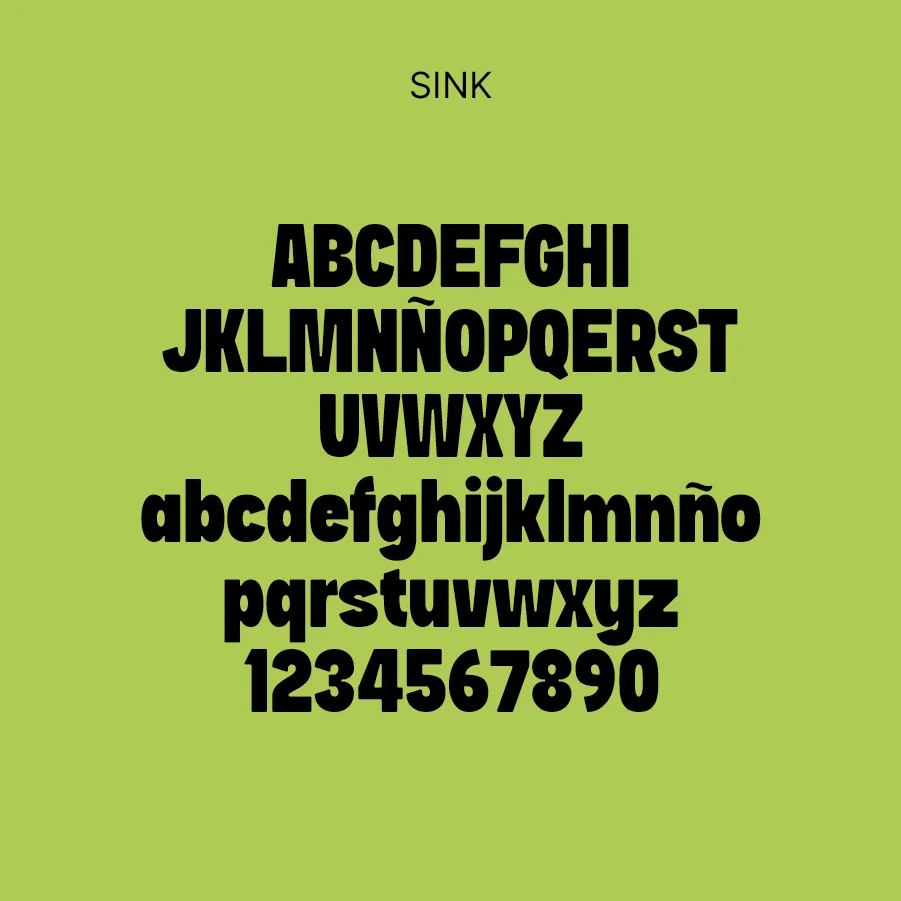 Aplicación de la tipografía Sink en el branding de Eskola Bidea