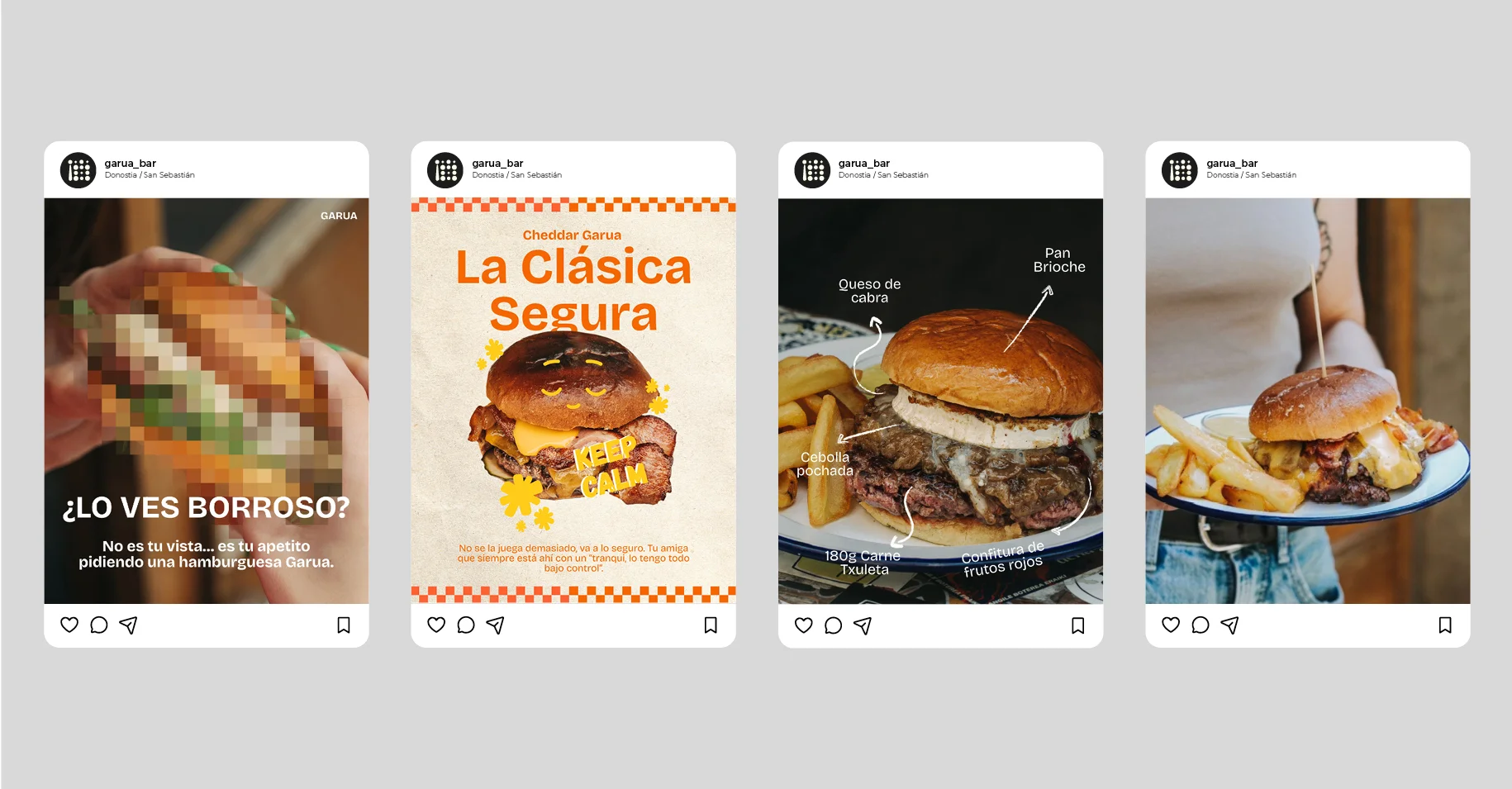 Diseño y creación de contenido para el Instagram de Garua