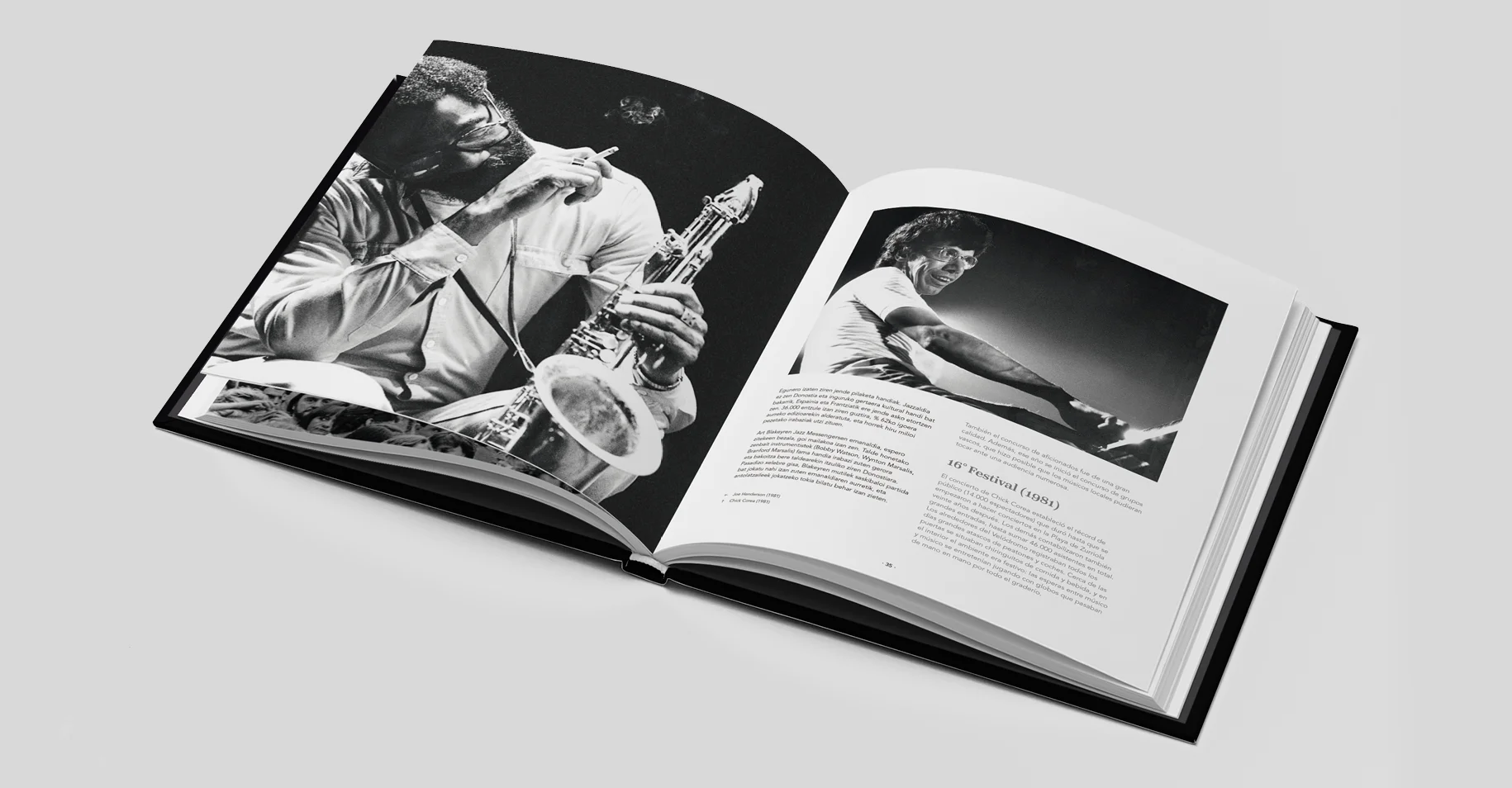 Diseño de libro Jazzaldia 50 por dentro