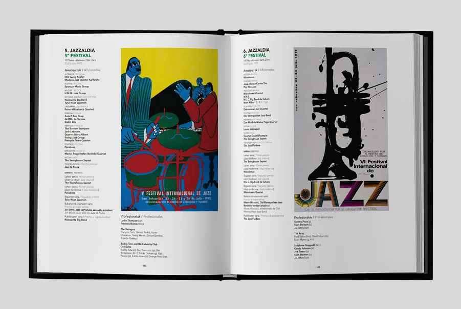 Diseño de libro Jazzaldia 50 por dentro