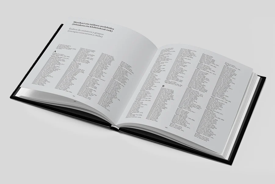 Diseño de libro Jazzaldia 50 por dentro