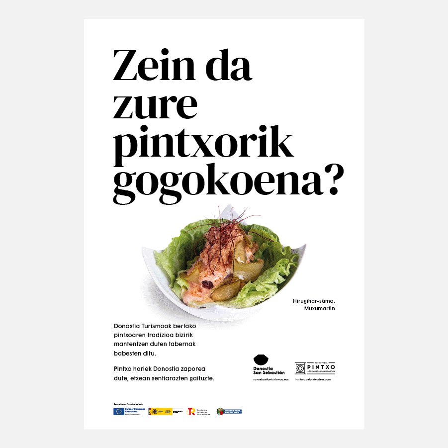 cartel de la campaña pintxo donostiarra