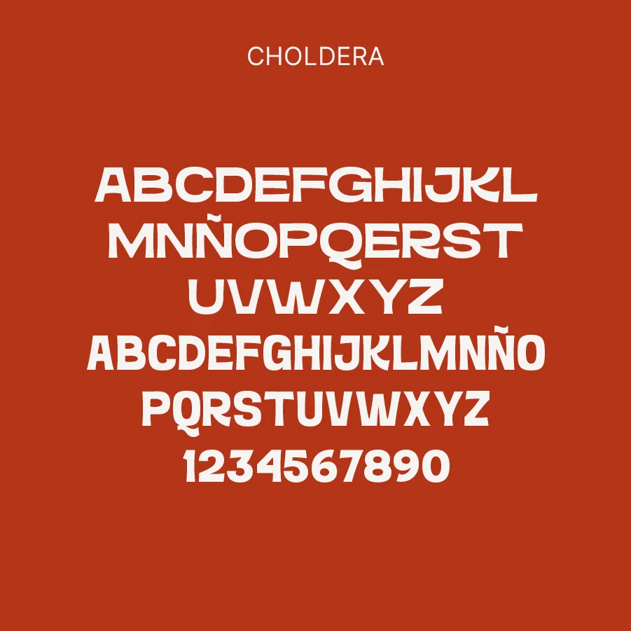 Tipografía del diseño de identidad corporativa