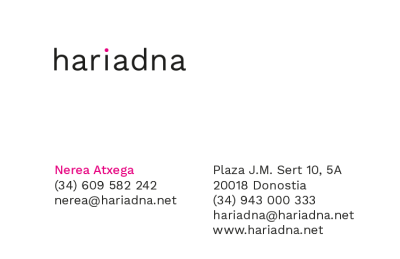 Tarjeta visita Hariadna